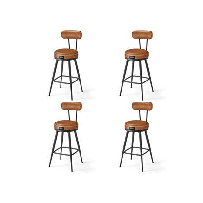 Tabourets de bar design en PU (Lot de 2)