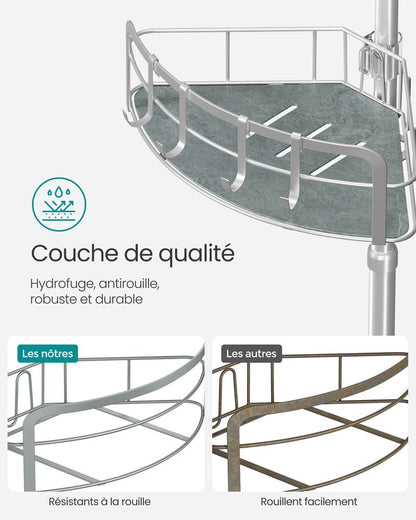 Étagère de douche sans perçage