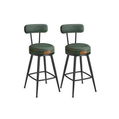Tabourets de bar design en PU (Lot de 2)