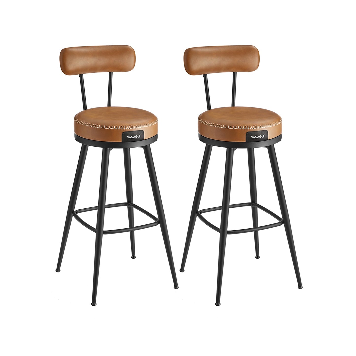 Tabourets de bar design en PU (Lot de 2)