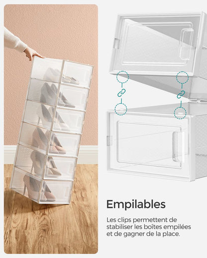 Boîtes à chaussures pliables