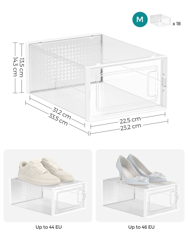 Boîtes à chaussures pliables