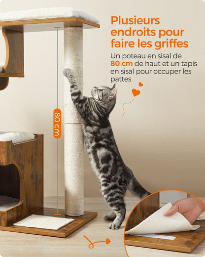 Arbre à chat Style Vintage 80 cm