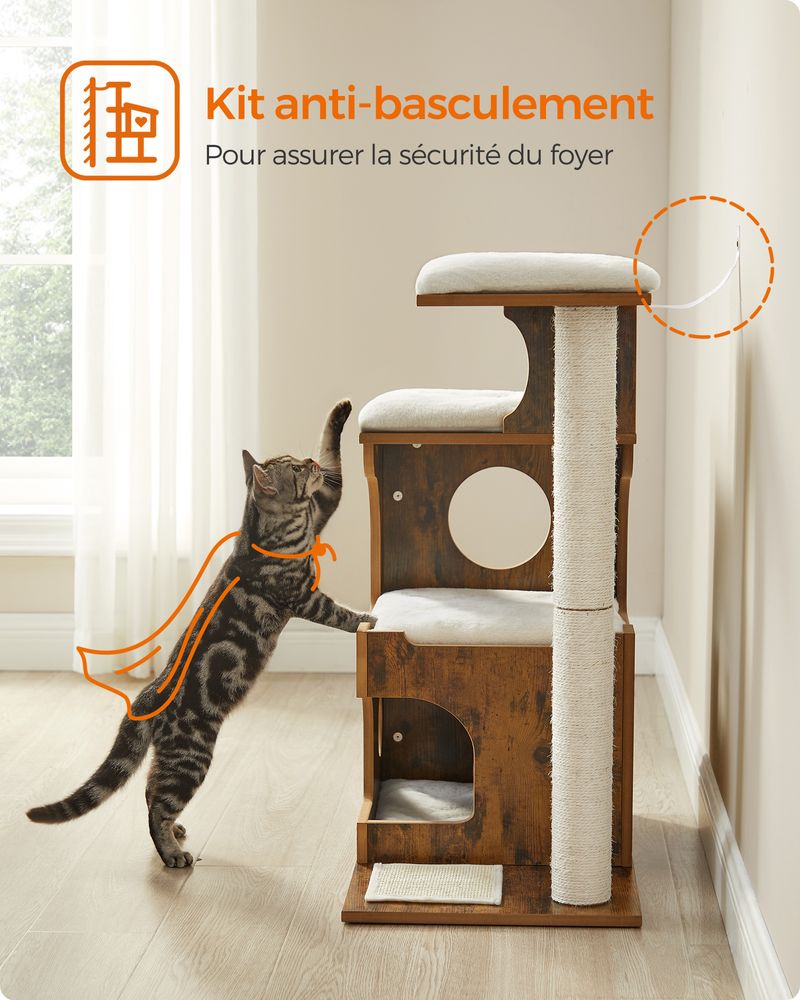 Arbre à chat Style Vintage 80 cm