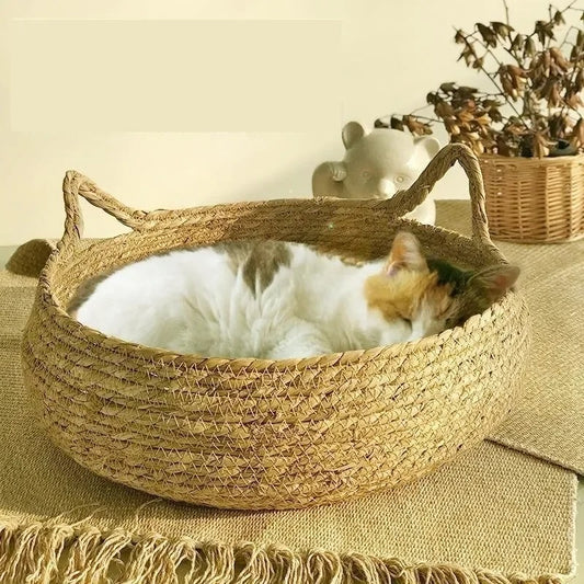 Nid de Chat Tissé à la Main