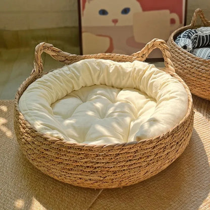 Nid de Chat Tissé à la Main
